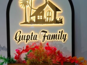 Home Acrilyc LED Name plate